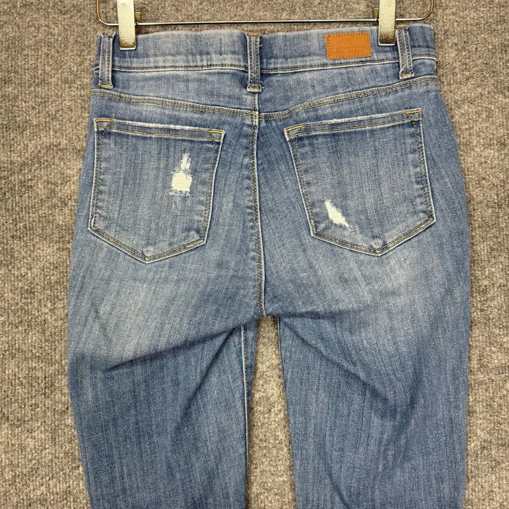 Judy‎ Blue Jeans Womens 3 26 Blue Skinny Fit Distressed Pull On Jegging JB88255